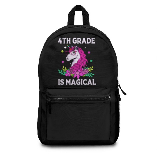 Unicorn Back To School Teacher 4th Grade For Kids Backpacks