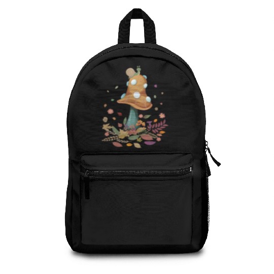 Goblincore Snail Mushroom Cottage Core Cottagecore Backpacks