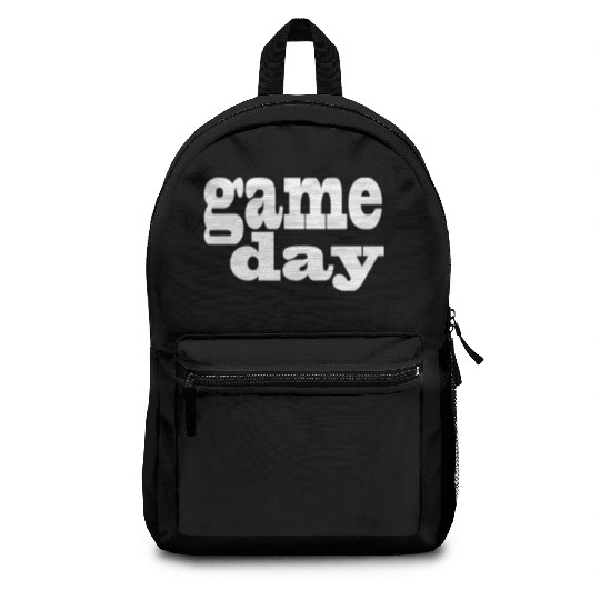Game Day - white letters Backpacks