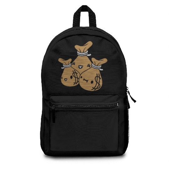 money bags friends team Backpacks