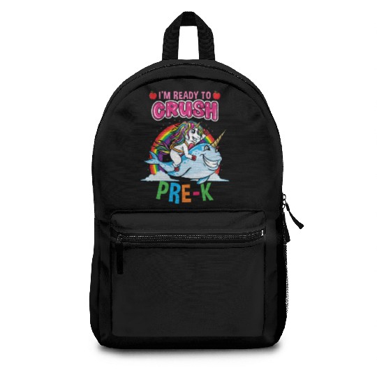 Im Ready To Crush Pre-K Unicorn Girls Backpacks
