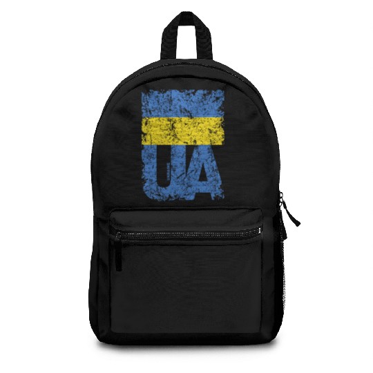 I stand with Ukraine. Support Ukraine. Stop War Backpacks
