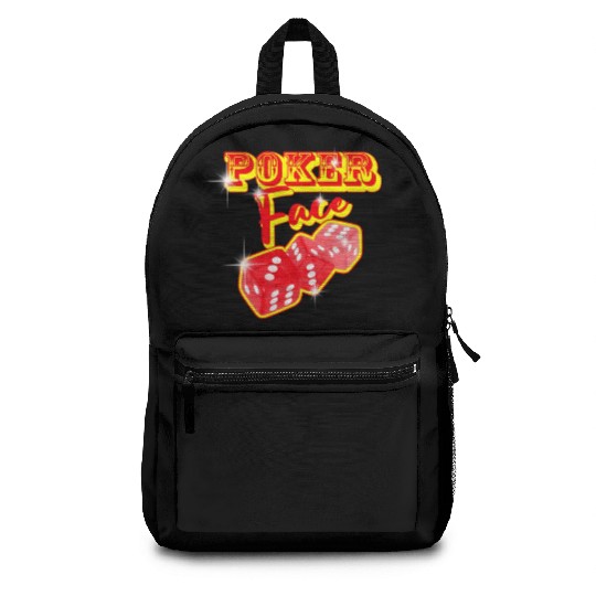 poker face Backpacks