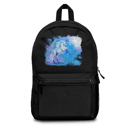 Unicorn Dream fantasy animal painting Backpacks