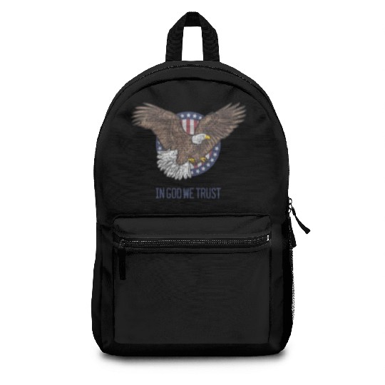 In God We Trust - Bald Eagle - Patriotic Backpacks