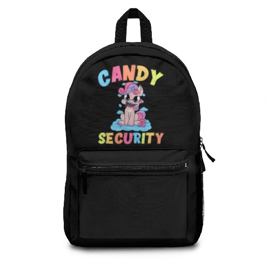 Candy Security Funny Easy Unicorn Halloween Costum Backpacks