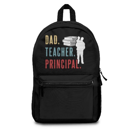 Dad Teacher Principal Homeschool Homeschooling Backpacks