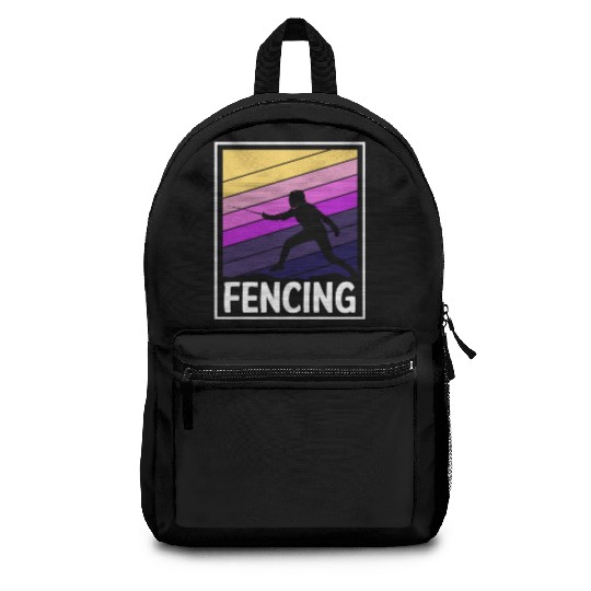 Fencing Sport Duel En Garde Foil Backpacks