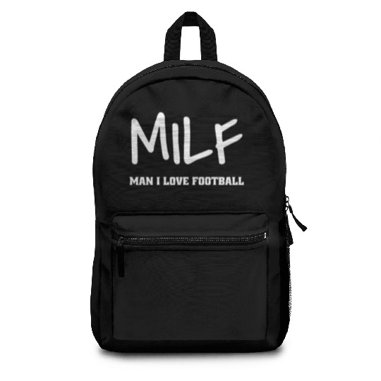 Milf Man I Love Football Backpacks