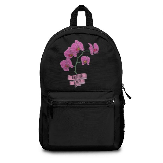 Orchid Plant Lady Cartoon Backpacks
