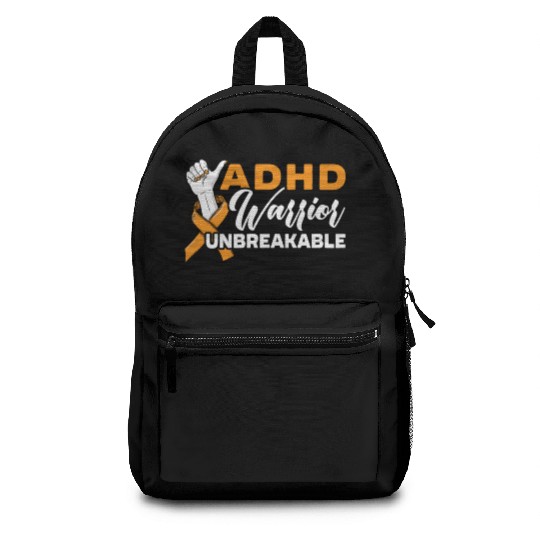 ADHD Warrior Unbreakable Embrace Neurodiversity Backpacks