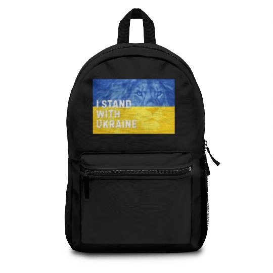 Ukraine Independence Day. I Stand with Ukraine Backpacks