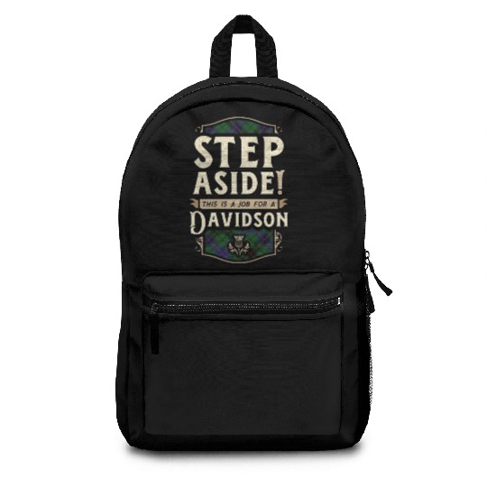 Job for a Davidson Step Aside Scottish Clan Backpacks