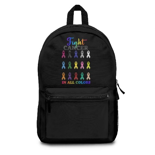 Cancer Sucks In Every Color Fighter Fight Support Backpacks