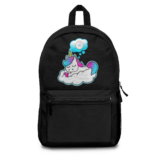 Unicorn donut dreams Backpacks