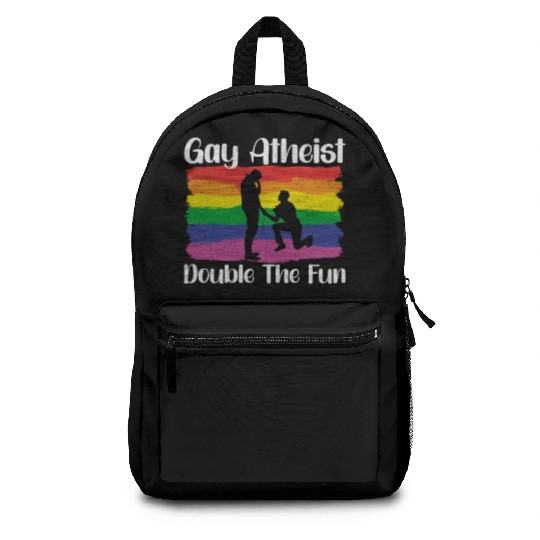 Gay LGBTQ Atheist Atheism Anti Religion Securalism Backpacks