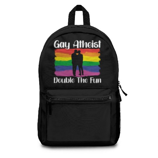 Gay LGBTQ Atheist Atheism Anti Religion Securalism Backpacks