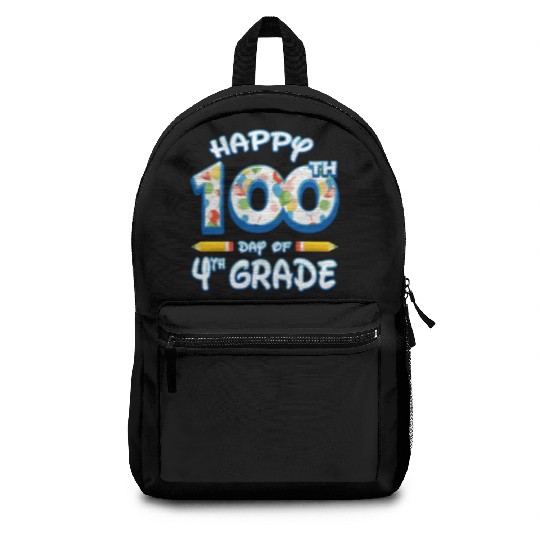 100 Days Of School For 4Th Fourth Grade Teachers Backpacks