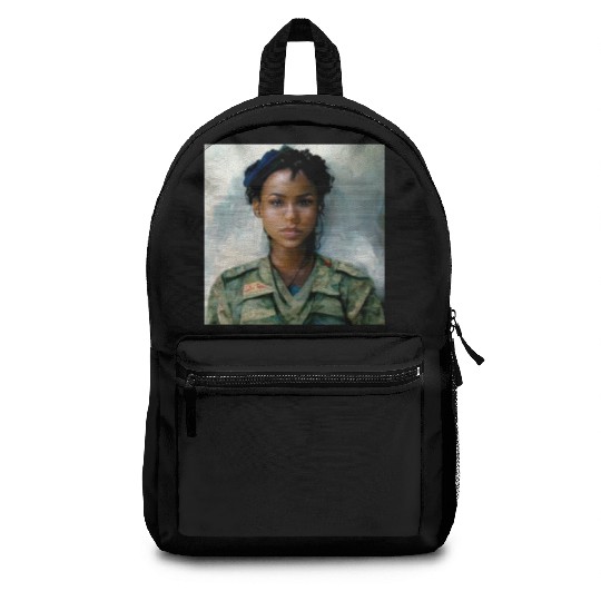 Beautiful US army combat medic painting Backpacks