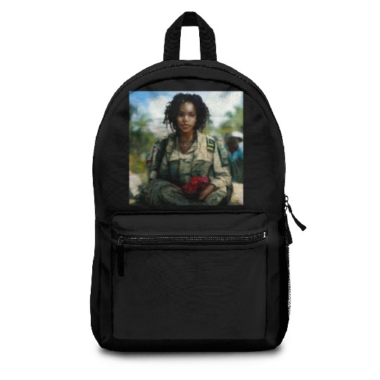 Beautiful US army combat medic painting Backpacks