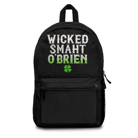 Wicked Smaht O'Brien Clan Boston Irish Slang Backpacks