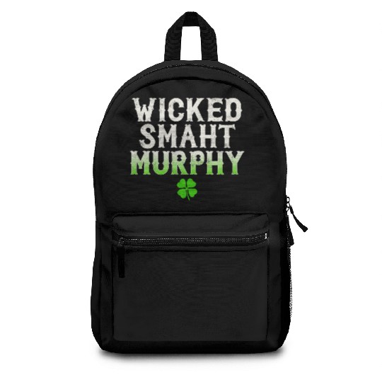 Wicked Smaht Murphy Clan Boston Irish Slang Backpacks
