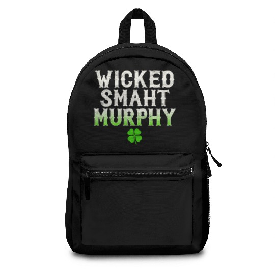 Wicked Smaht Murphy Clan Boston Irish Slang Backpacks