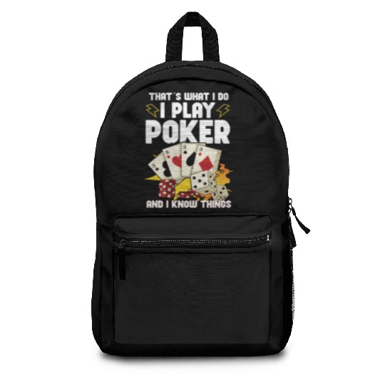 Poker Casino Poker Player Gambling Roulette Gift Backpacks