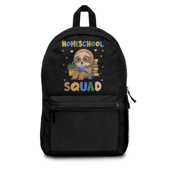 Homeschool Sloth Funny First Day Of School Backpacks
