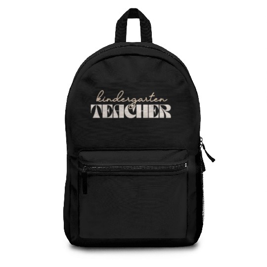 Retro Kindergarten Teacher Vintage Kinder Crew Backpacks