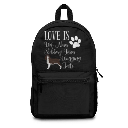 English Springer Spaniel I Love My Dog Backpacks