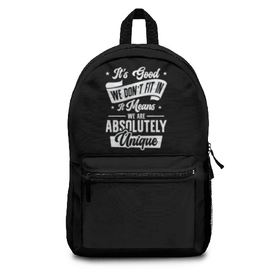 Positivity Misfits Poets Poetry Unique Uniqueness Backpacks