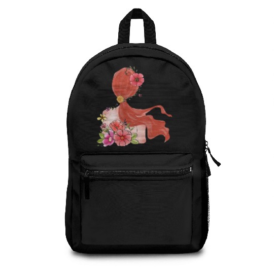 Live wild flower child Backpacks
