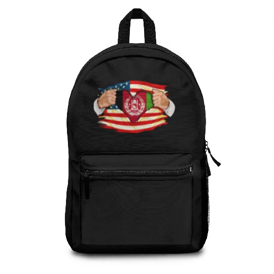 Afghanistan Who Live in America Afghani Flag Backpacks