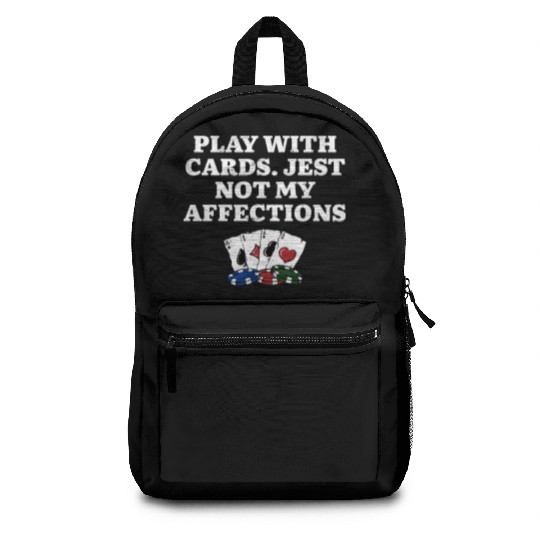 Play with Cards Poker Couples Poker Player Lovers Backpacks