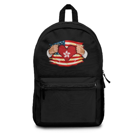 Hong Kongese Who Live in America HongKong Flag Backpacks