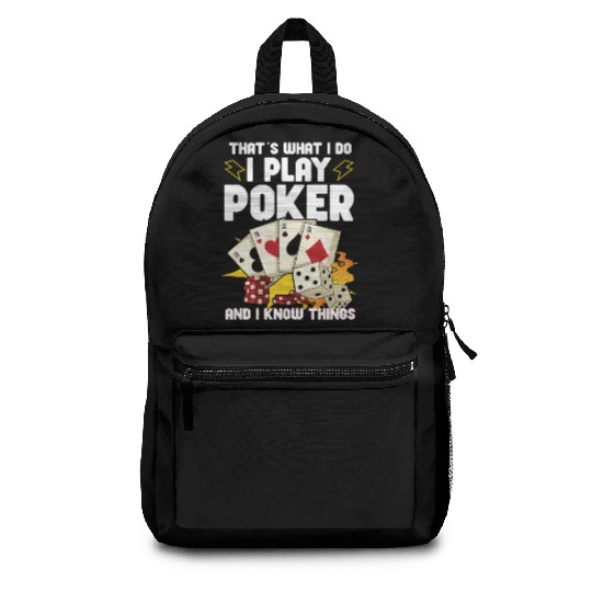 Poker Casino Poker Player Gambling Roulette Gift Backpacks