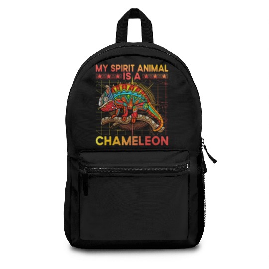 My Spirit Animal is a Chameleon Backpacks