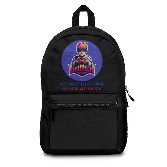Do Not Disturb Gamer At Work-Gaming Lover Backpacks