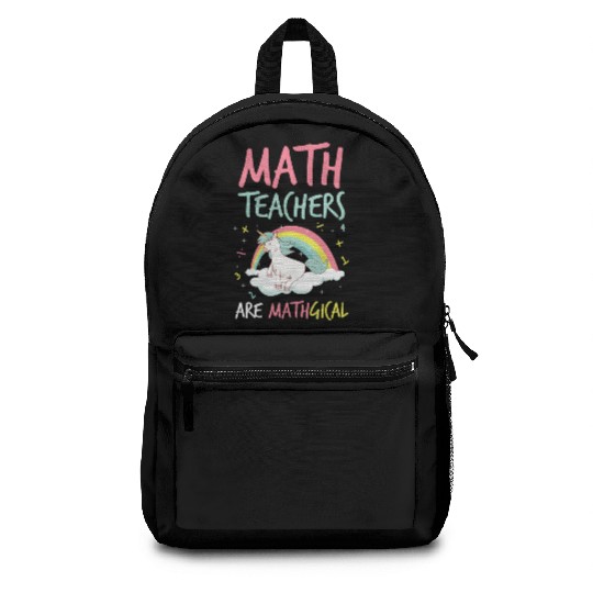2Math Teachers Fun Unicorn Mathgical Teaching Gift Backpacks