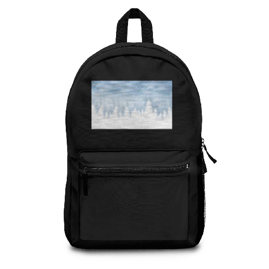 Christmas Winter Wonderland Snow Night Backpacks