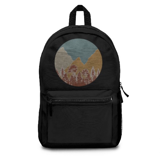 Retro Forest Outdoor Nature Backpacks