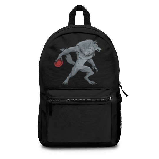 Disc Golf Werewolf Backpacks