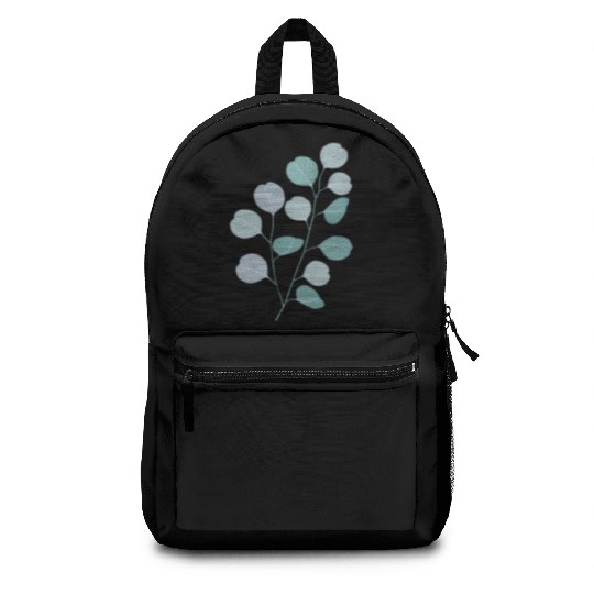 Eucalyptus evergreen design - natural plant leaves Backpacks