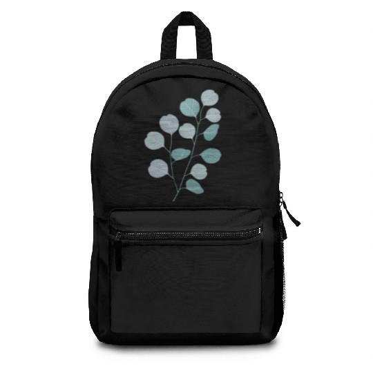 Eucalyptus evergreen design - natural plant leaves Backpacks