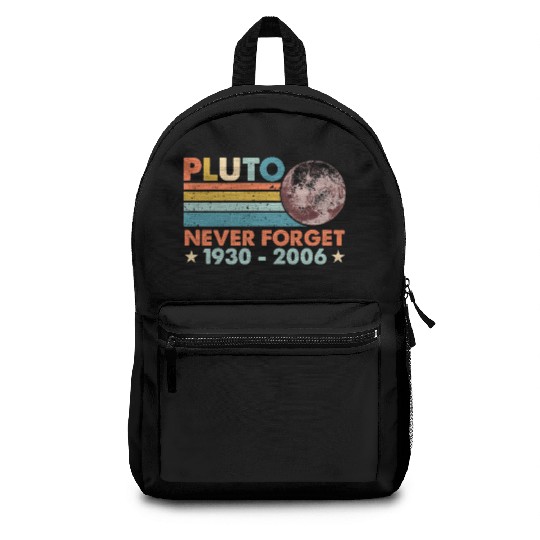 Pluto Never Forget Astronomy Space Science Nerd Backpacks