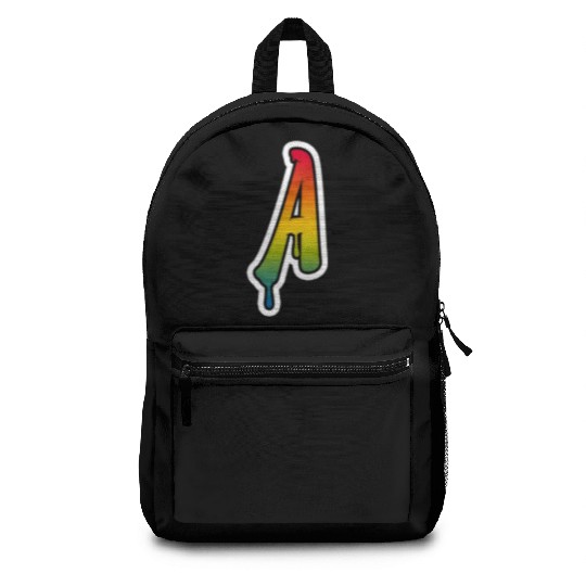 Letter A Graffiti Lettering Alphabet Monogram Init Backpacks
