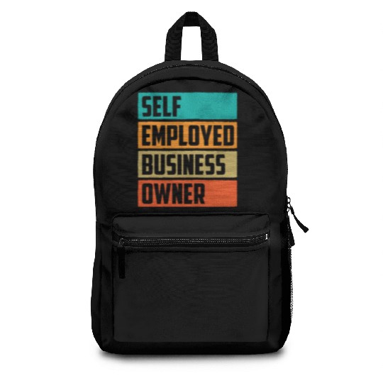 Self Employed Business Owner Work Freelancer Boss Backpacks