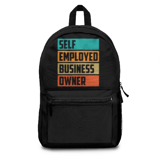Self Employed Business Owner Work Freelancer Boss Backpacks