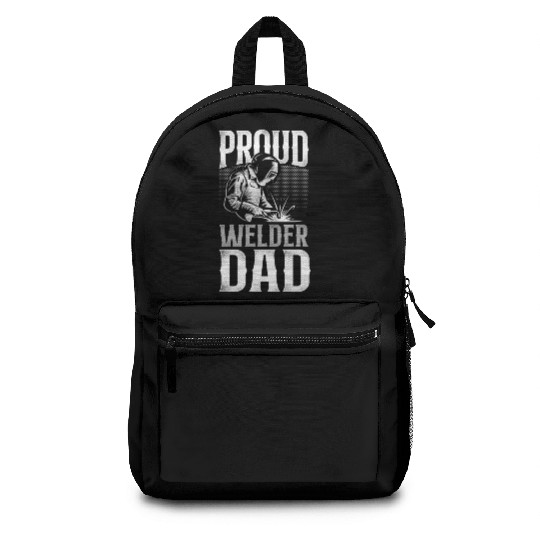 Welder Welding Dad Father Vintage Backpacks